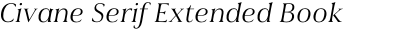 Civane Serif Extended Book Italic
